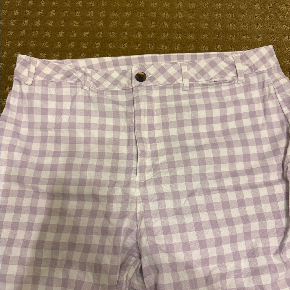 Old Navy Lavender Plaid Pants - Picture 4 of 6